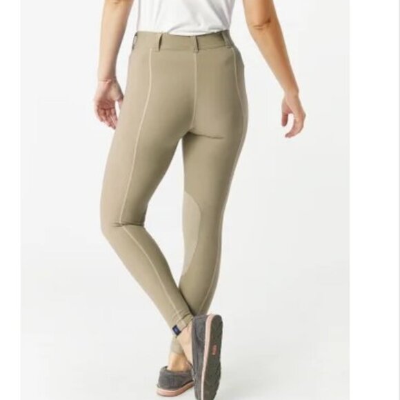 Irideon Tan Issential Mid Rise Knee Patch Riding Tights - Size Small Regular - Picture 2 of 6